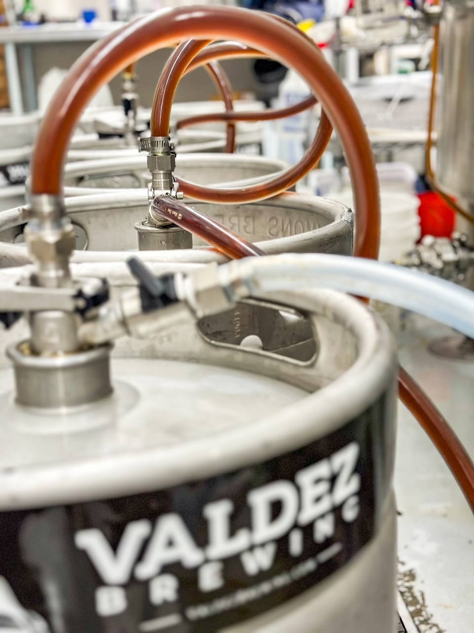 Beers on tap at Valdez Brewing